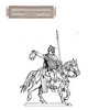 Römischer Kavallerist, aufgesessen, mit Trophäe