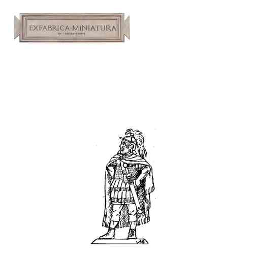 Roman cavalryman (decurion), dismounted