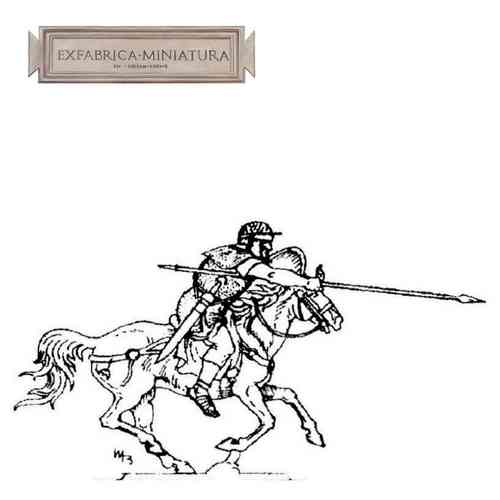 Römischer Kavallerist im Angriff