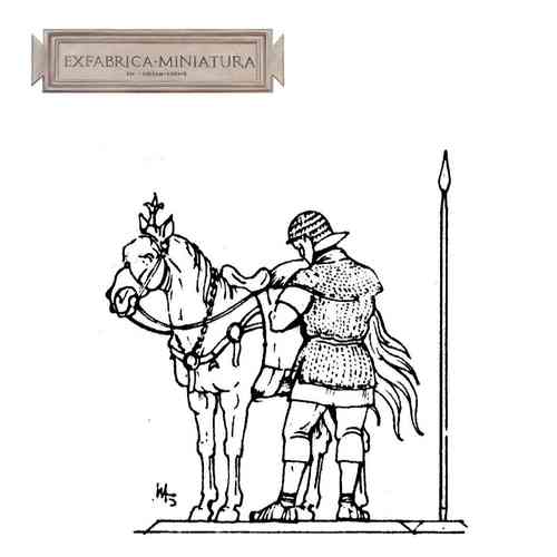 Roman cavalryman, dismounted