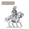 Römischer Kavallerist (Decurio), aufgesessen
