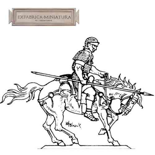 Roman cavalryman, mounted