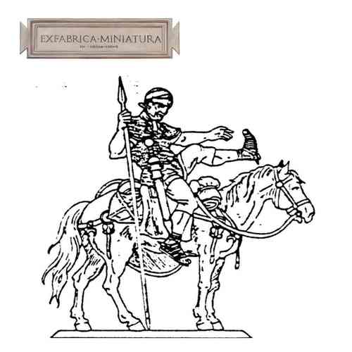 Roman cavalryman, descending